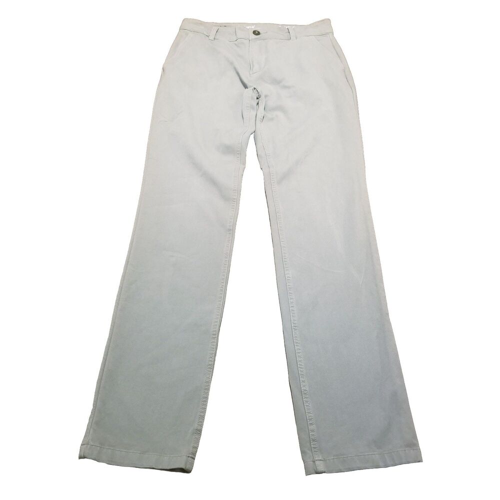 Mugsy Damens Men's Size 30x32 Light Gray Pants Stretch Chino K6PNDA (31x33) - Picture 1 of 6